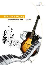 Musik und Gesang - Informationen und Angebote - Kreis Offenbach