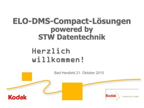 3. Vortrag Kodak - bei STW Datentechnik