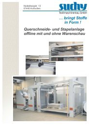 bringt Stoffe in Form - Suchy Textilmaschinenbau GmbH