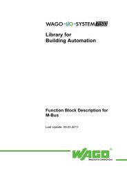 Library for Building Automation Function Block Description for M-Bus