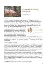 4.9 chainsaw milling in Nigeria - European Tropical Forest Research ...