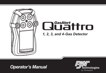 GasAlert Quattro // Operator's Manual - Merkantile