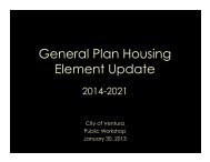 General Plan Housing Element Update - City Of Ventura