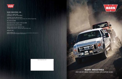 Warn Indiana Warn Industries, Inc.