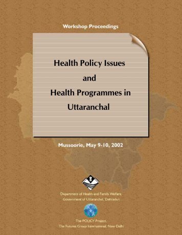 Health Policy Issues and Health Programmes in ... - Amazon S3