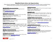 Westfield Santa Anita Job Opportunities