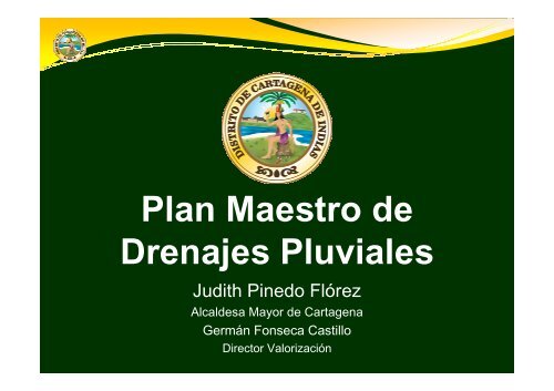 Plan Maestro de Drenajes Pluviales - Cartagena (Parte 1)