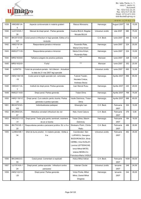 CATALOG GENERAL - UJmag