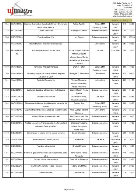 CATALOG GENERAL - UJmag