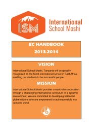 Primary Handbook - International School Moshi