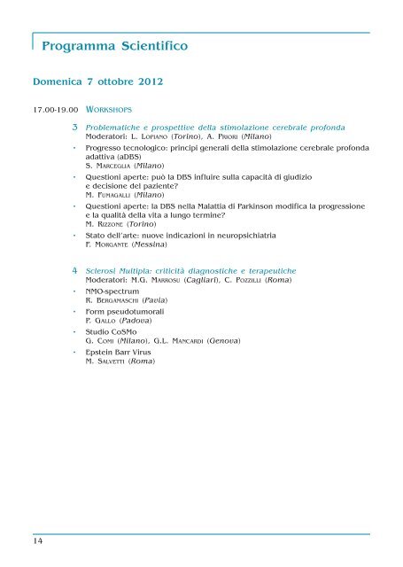 XLIII CONGRESSO SOCIETÃ ITALIANA DI NEUROLOGIA