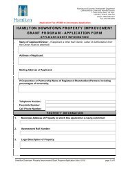 hamilton downtown property improvement grant program