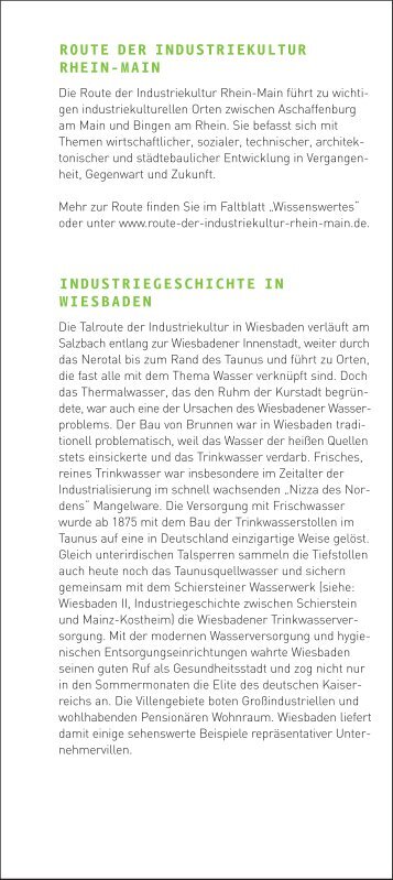 Route der Industriekultur?, Rhein-Main, Wiesbaden I