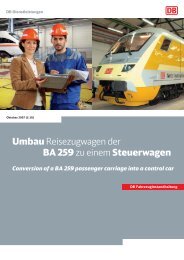 Umbau Reisezugwagen der BA 259 zu einem Steuerwagen