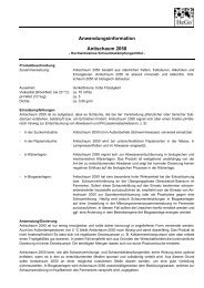 Anwendungsinformation Antischaum 2050 - hego-biotec