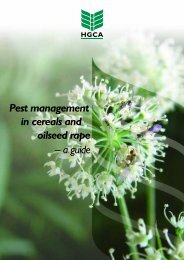 Pest management in cereals and oilseed rape – a guide - HGCA