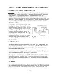 project report on wire drawing and wire cutting - Tamu.edu