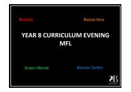 MFL Powerpoint for Year 8 Curriculum Evening Nov ... - Bohunt School