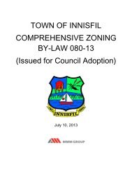 Text to Proposed Zoning By-Law - Town of Innisfil