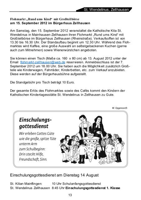 Pfarrbrief 2012 Nr 8 - Sankt Wendelinus Zellhausen