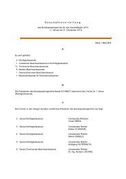 Geschäftsverteilung - Bundespatentgericht