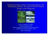 Utilization of Abaca (Musa Textilis NÃƒÂ©e) Fiber in the Automotive ...