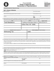 Form M-2848 Power of Attorney and Declaration of Representative