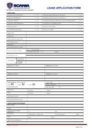 Credit Application Form - Scania