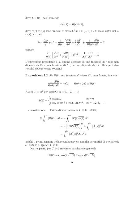 ISTITUZIONI DI FISICA MATEMATICA Corso di 6 Crediti Corso di ...