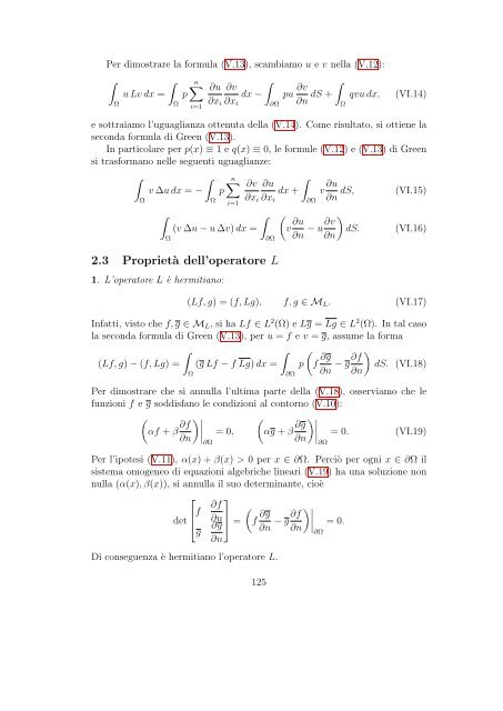 ISTITUZIONI DI FISICA MATEMATICA Corso di 6 Crediti Corso di ...