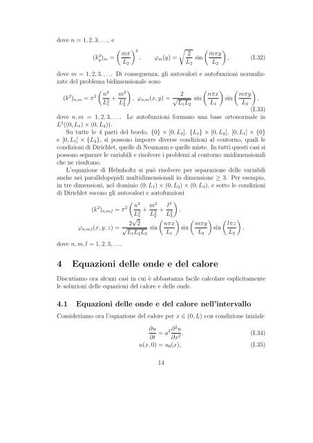 ISTITUZIONI DI FISICA MATEMATICA Corso di 6 Crediti Corso di ...