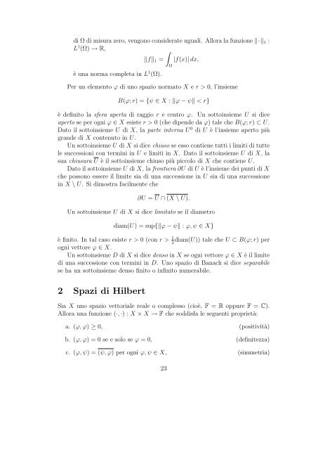 ISTITUZIONI DI FISICA MATEMATICA Corso di 6 Crediti Corso di ...