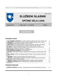 (slu\236beni glasnik broj 6) - OpÄina Vela Luka