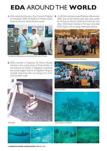 EDA February 2006.indd - Emirates Diving Association