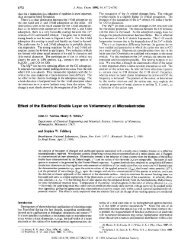 Effect of the Electrical Double Layer on Voltammetry at ...