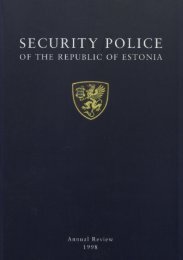 Annual Review 1998 (.pdf) - Kaitsepolitseiamet