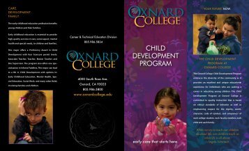 Child Development Brochure - Oxnard College