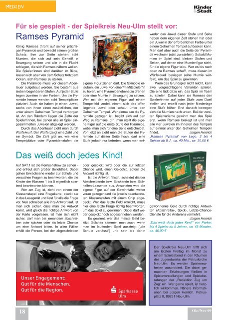 Ihr regionales Familienmagazin Thema: Kunst tut Kindern gut ...