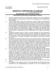 MW4/MW7 Tender Form - Municipal Corporation Jalandhar