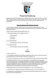 Feuerwehrsatzung - Freiwillige Feuerwehr Oberderdingen