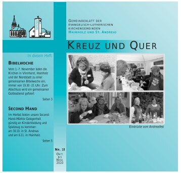 KREUZ UND QUER - Ev-luth. Kirchengemeinde Hannover-Hainholz