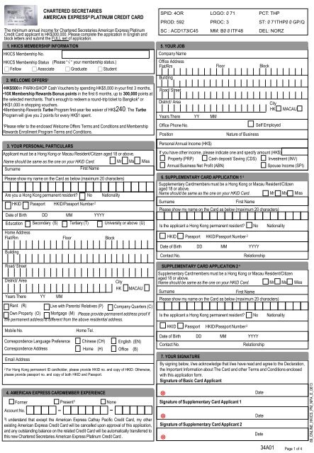 Application Form The Hong Kong Institute Of Chartered Secretaries