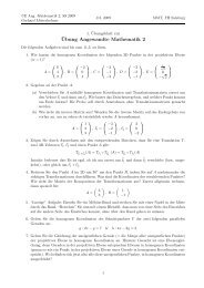 Â¨Ubung Angewandte Mathematik 2