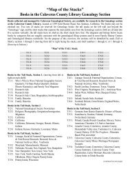 2012 CGS Library List - Calaveras Genealogical Society