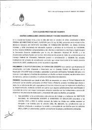 Acta Acuerdo Tucuman - Minisitios del Ministerio de EducaciÃ³n