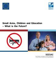 Small Arms, Children and Education â What is the Future? - seesac