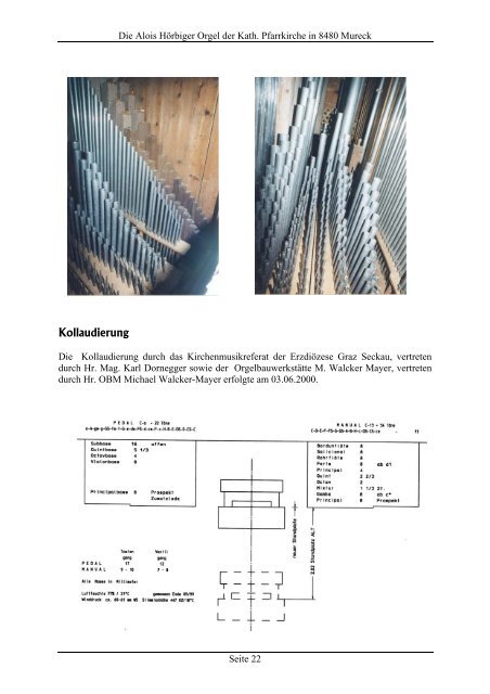 Bericht - Orgelbau Walcker-Mayer