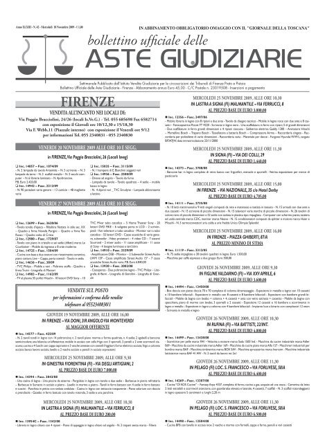 ASTE GIUDIZIARIE - ISVEG Istituto Vendite Giudiziarie