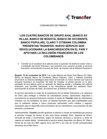 LOS CUATRO BANCOS DE GRUPO AVAL (BANCO AV VILLAS ...