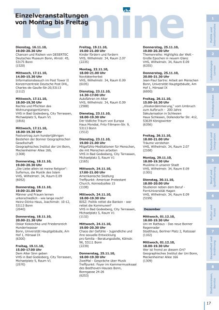 Programm 2. Halbjahr 2010 - Wirtschafts- und ...